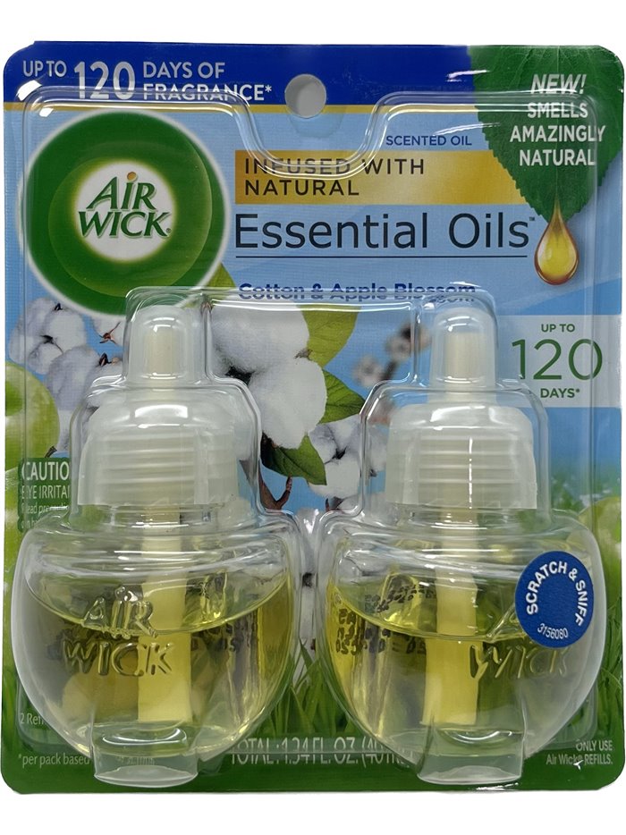 25917 - Air Wick Scented Oil Refill, Apple Blossom  - 2x40ml (Case of 6) - Box:  - Loc: I7