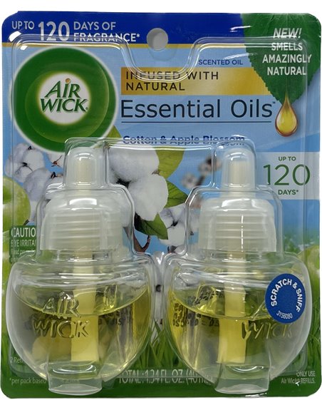 25917 - Air Wick Scented Oil Refill, Apple Blossom  - 2x40ml (Case of 6) - Box:  - Loc: I7