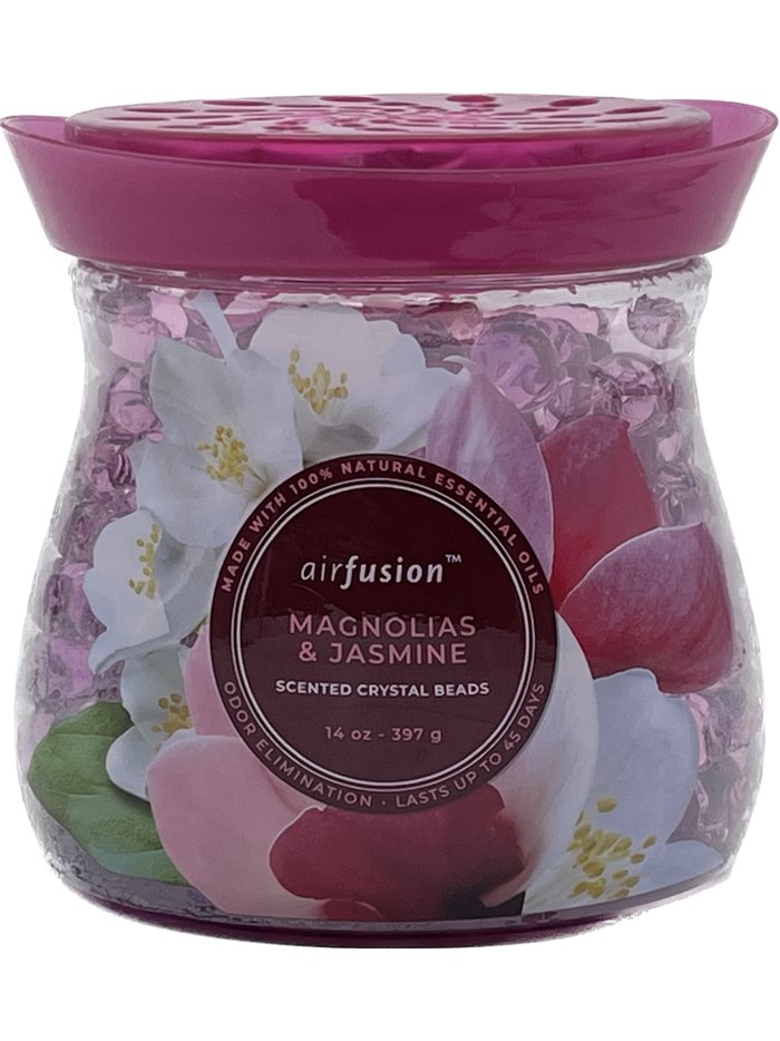 25931 - Crystal Beads Air Freshener, Magnolias & Jasmine - 14 oz. (Case of 12) - Box:  - Loc: I6