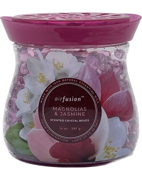 25931 - Crystal Beads Air Freshener, Magnolias & Jasmine - 14 oz. (Case of 12) - Box:  - Loc: I6