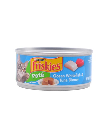 26078 - Friskies Cat Food Pate Ocean Fish & Tuna Dinner , 5.5 oz. - (24 Cans) - Box:  - Loc: A8