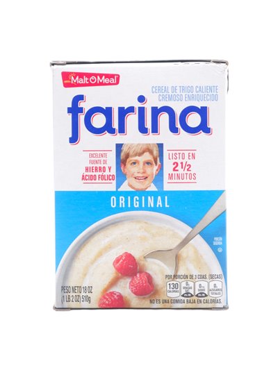 26183 - Farina Hot Wheat Cereal - 18oz (Case Of 10) - Box:  - Loc: G3