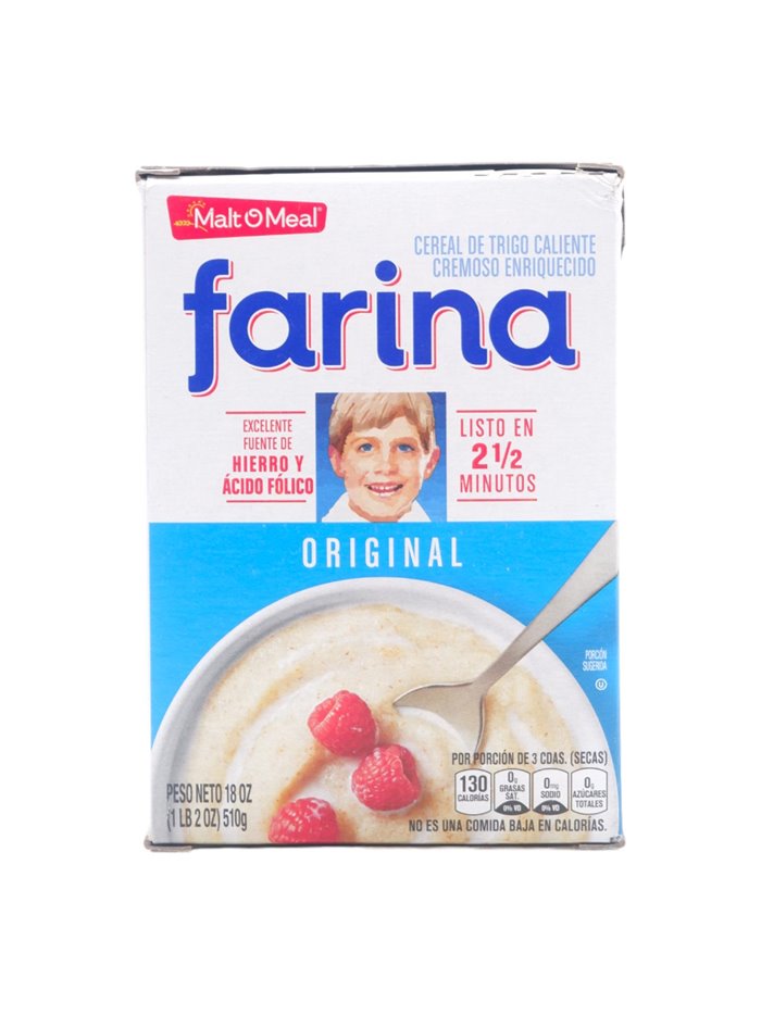 26183 - Farina Hot Wheat Cereal - 18oz (Case Of 10) - Box:  - Loc: G3
