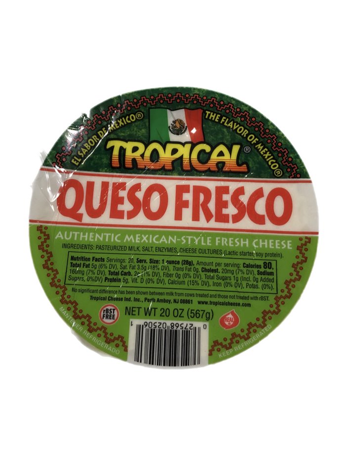 26317 - Tropical Queso Fresco Mexican - Style 20 oz - Box:  - Loc: 
