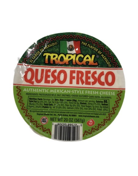 26317 - Tropical Queso Fresco Mexican - Style 20 oz - Box:  - Loc: 