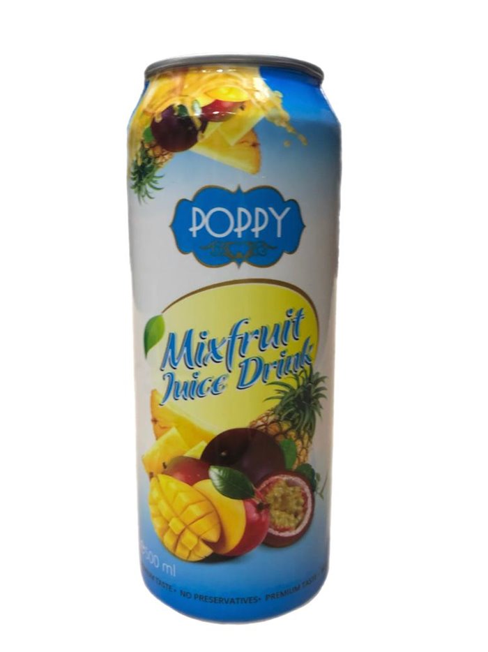26373 - Poppy Mix Fruit Juice - 500ml ( Case of 24 ) - Box:  - Loc: F10