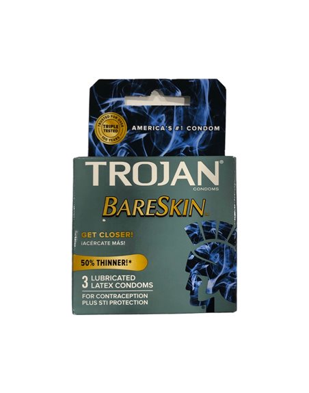 26468 - Trojan Bare Skin Premium Latex - 6 Pack/3ct - Box:  - Loc: K11