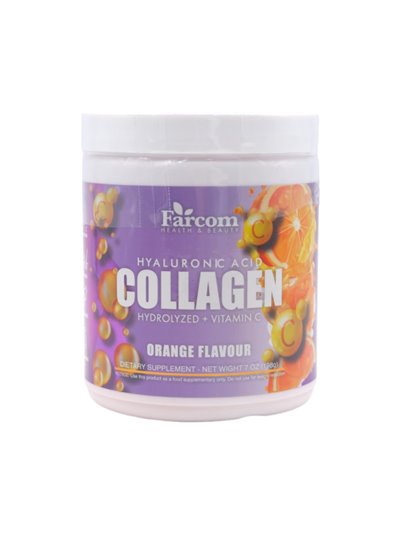 26477 - Farcom Hyaluronic Collagen Orange  Hydrolzed + Vitamin C  7 oz - Box:  - Loc: R6