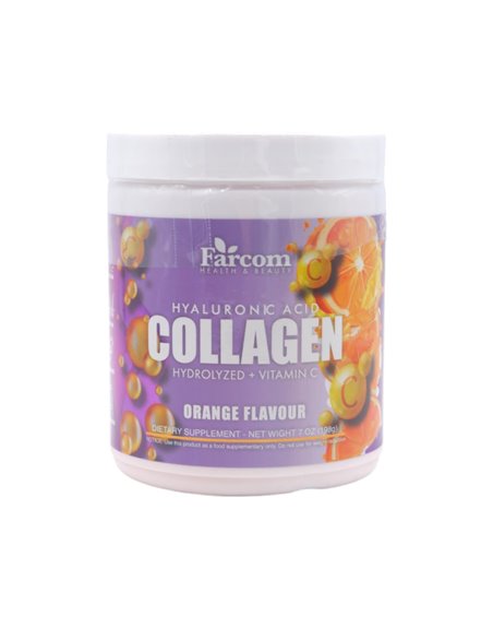 26477 - Farcom Hyaluronic Collagen Orange  Hydrolzed + Vitamin C  7 oz - Box:  - Loc: R6
