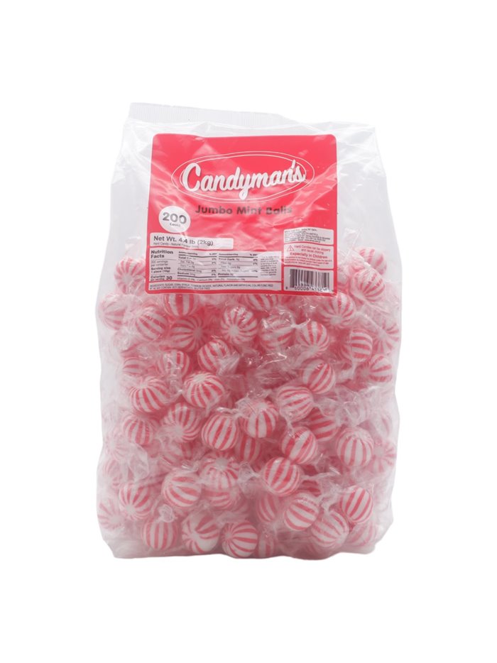 26544 - Candyman Jumbo Mint Balls - 200ct - Box:  - Loc: L1