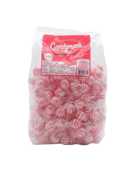 26544 - Candyman Jumbo Mint Balls - 200ct - Box:  - Loc: L1
