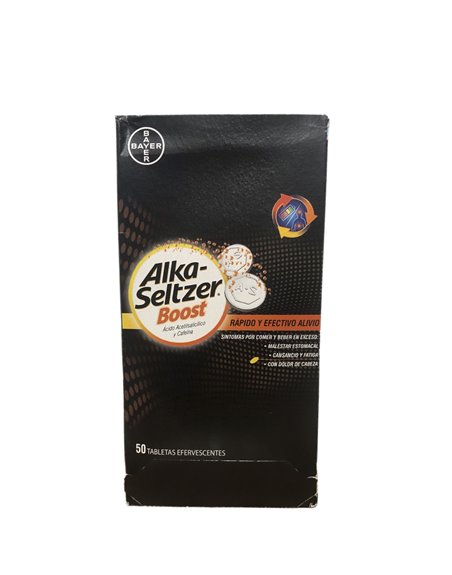 26573 - Alka - Seltzer Boost Black 50ct - Box:  - Loc: K6