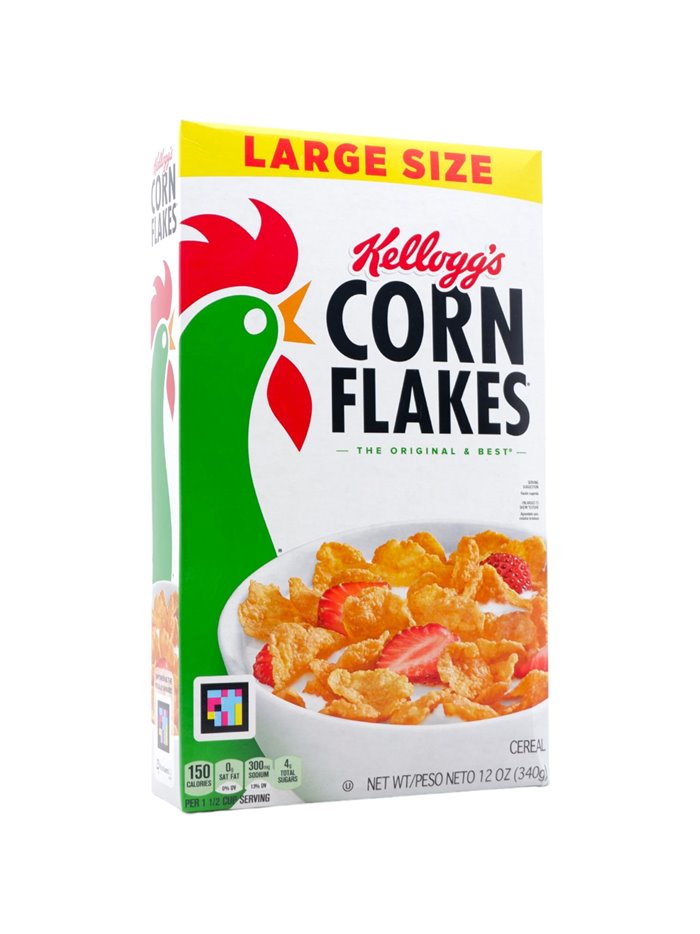 26668 - Kellogg's Corn Flakes - 12 oz. (Case of 10) - Box:  - Loc: E1
