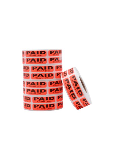26837 - Paid Thank You Label -  5Pk - Box:  - Loc: 