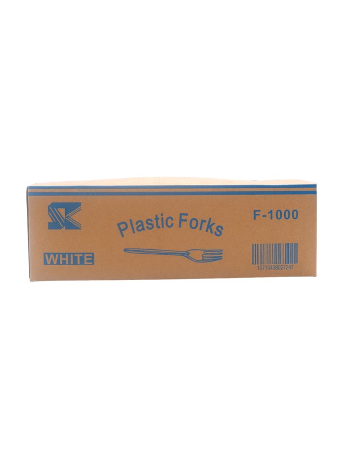 26844 - Plastic Forks Black Rap Separates - Heavy Duty 950pcs - Box:  - Loc: R7