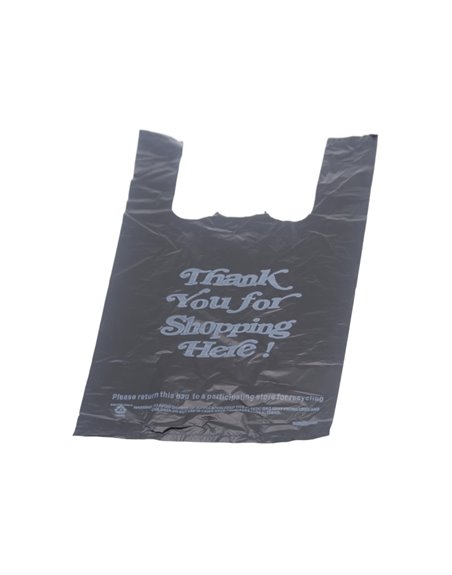 26853 - Shopping Thank You Black Bag-  1/10(Case Of 1500) - Box:  - Loc: C13