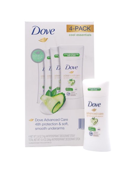 26953 - Dove Deodorant Cool Essentials - 2.6 oz. ( 4 Pack ) - Box:  - Loc: K7