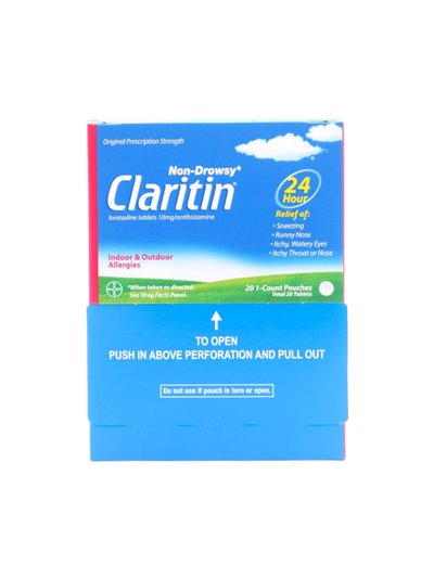 27025 - Claritin 24 Hrs Allergy Relief - 20 Tabs - Box:  - Loc: K1