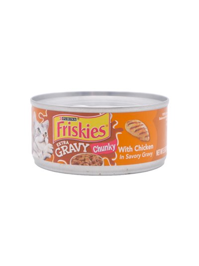 27072 - Friskies Shredded Chicken in Gravy - 5.5 oz. (24 Cans) - Box:  - Loc: E12