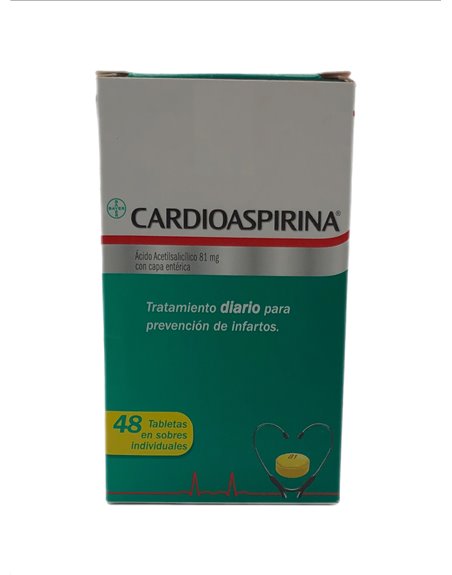 27142 - Cardio Aspirina  Displ 81mg 48ct - Box:  - Loc: K6