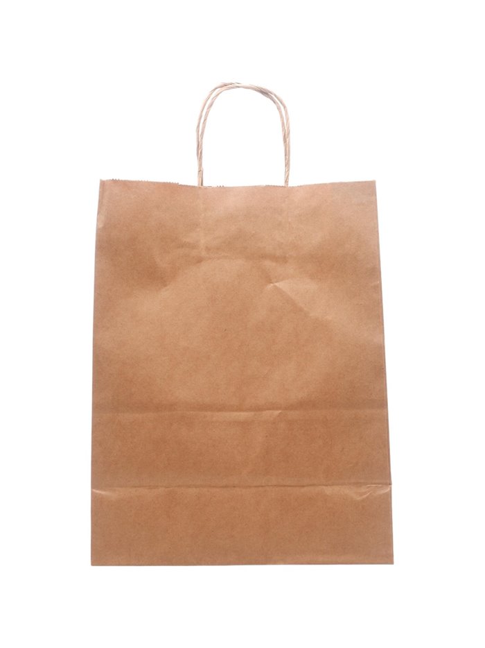 27315 - Paper Handle Bag (Small) 8"X5"X10" - 250 pcs-1/8 - Box:  - Loc: C10