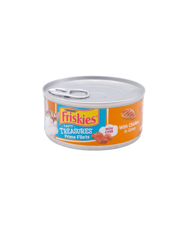 27319 - Friskies Treasures Chicken In  Gravy - 5.5 oz. (24 Cans) - Box:  - Loc: E12