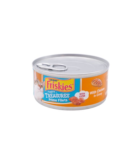 27319 - Friskies Treasures Chicken In  Gravy - 5.5 oz. (24 Cans) - Box:  - Loc: E12