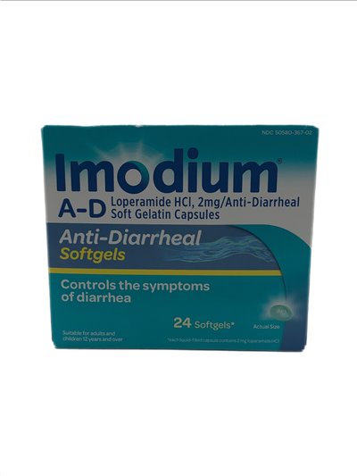 27363 - Imodium Anti-Diarrheal 24ct
Softgels - Box:  - Loc: K4