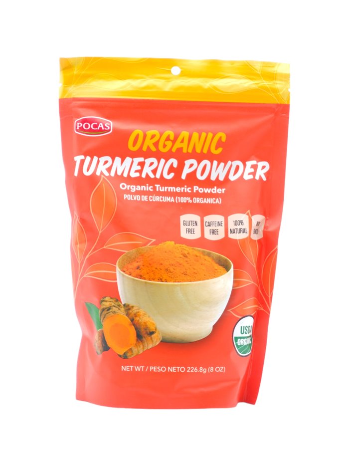 27366 - Pocas Organic Turmeric Powder  - 8oz. (Case of 6) - Box:  - Loc: F6