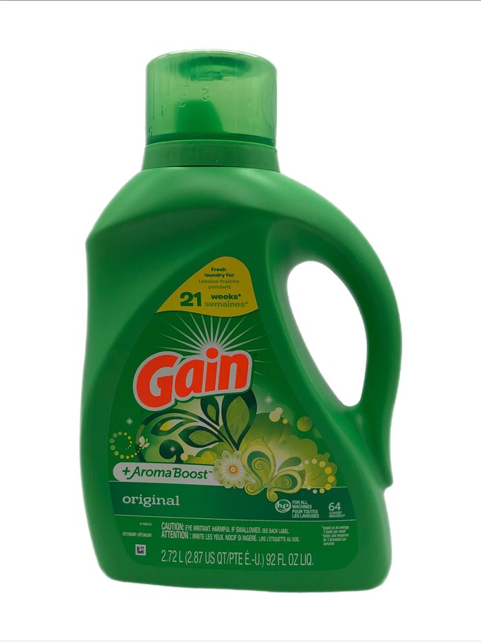 27384 - Gain Liquid Laundry Detergent, Original - 92 fl. oz. ( Case of 4 ) - Box:  - Loc: C2