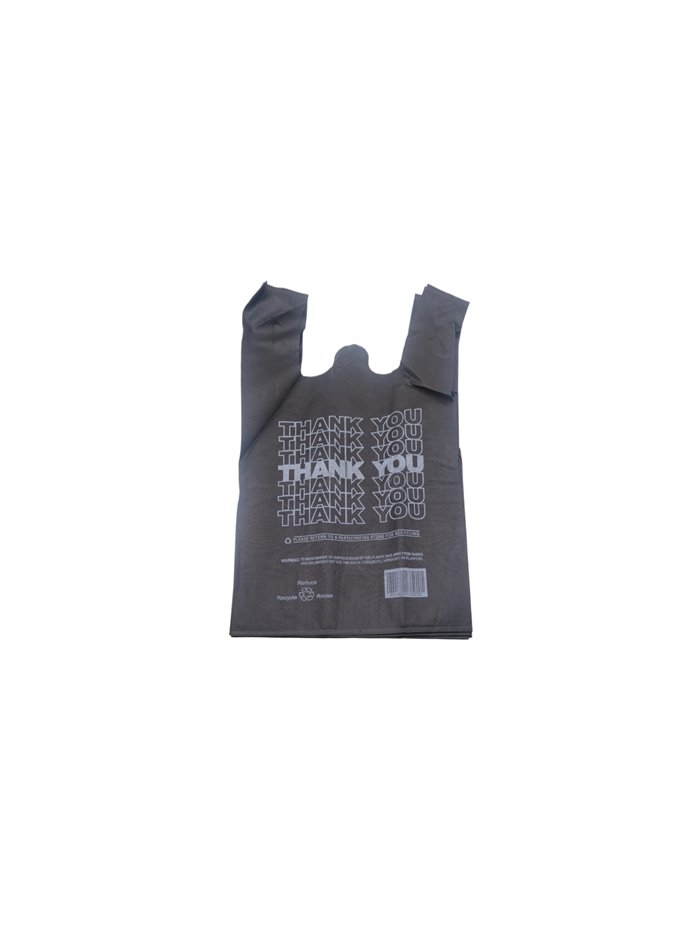 27409 - Non-Wove Vest Bag Black 100ct - Box:  - Loc: C12