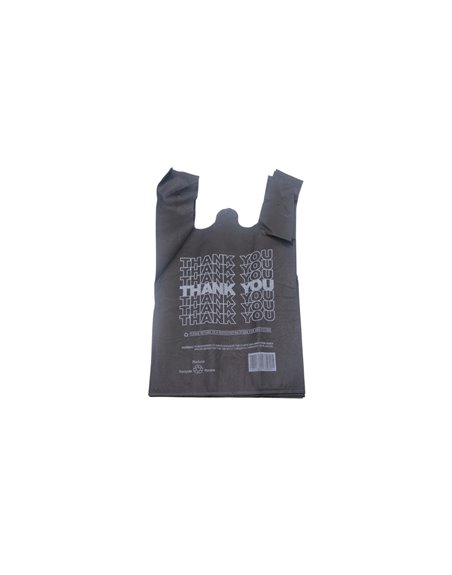27409 - Non-Wove Vest Bag Black 100ct - Box:  - Loc: C12