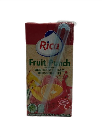 27447 - Rica Juice Fruit Punch - 6.76 fl. oz. (Pack of 24) - Box:  - Loc: F4
