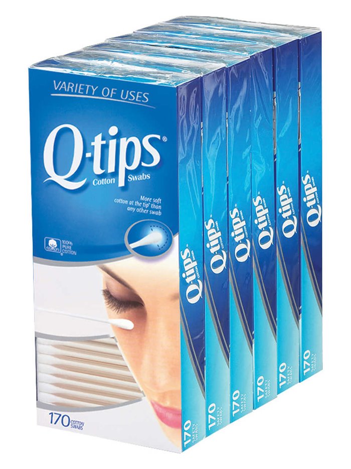 38 - Q-Tips Cotton Swabs - 170ct (Pack of 6) - Box:  - Loc: J3