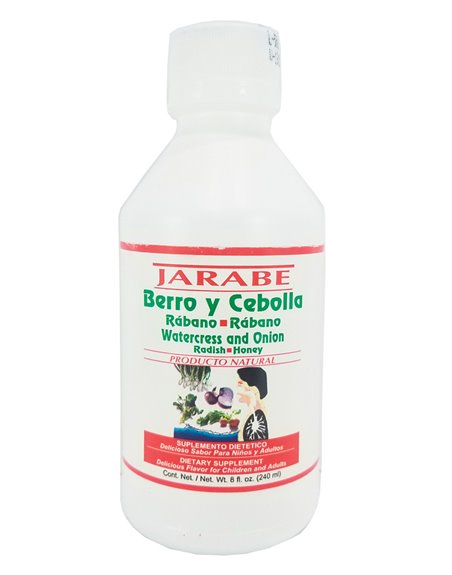 77 - Alopecil Jarabe Berro y Cebolla - 8 fl. oz. (Case of 24) - Box:  - Loc: L1