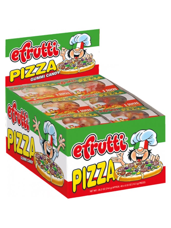 116 - Efrutti Gummi Pizza - 48 Count - Box:  - Loc: L12