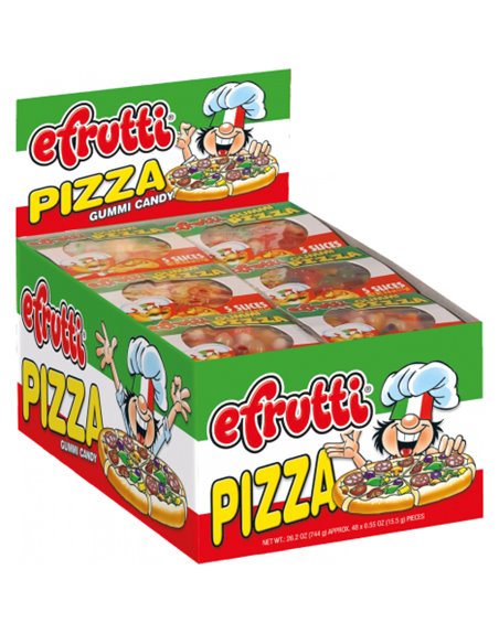 116 - Efrutti Gummi Pizza - 48 Count - Box:  - Loc: L12