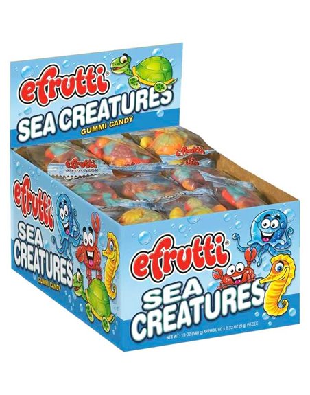 118 - Efrutti Sea Critters - 60 Count - Box:  - Loc: L12