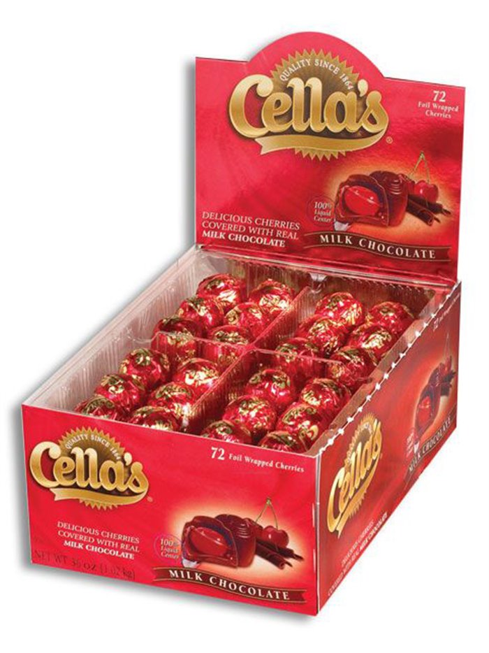 215 - Cella's Milk Chocolate - 72 Count - Box:  - Loc: M8
