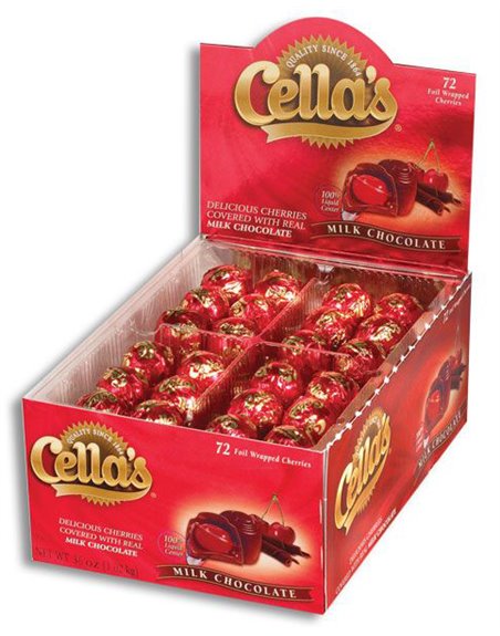 215 - Cella's Milk Chocolate - 72 Count - Box:  - Loc: M8