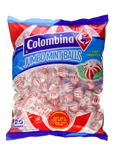 248 - Colombina Mint Balls - 120ct - Box:  - Loc: M3