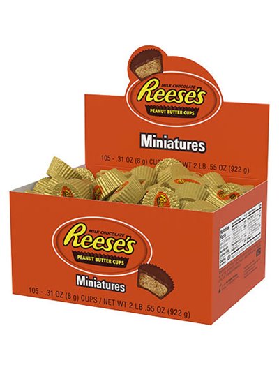 346 - Reese's Miniatures - 105ct - Box:  - Loc: M8