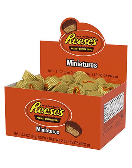 346 - Reese's Miniatures - 105ct - Box:  - Loc: M8