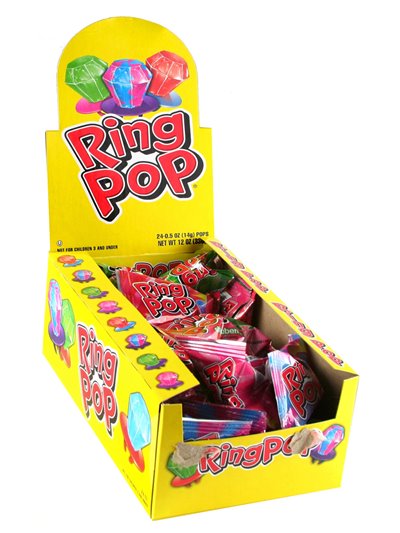 402 - Ring Pop Regular - 24ct - Box:  - Loc: L6