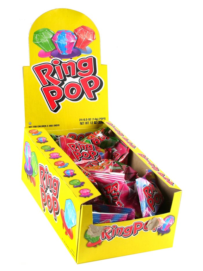 402 - Ring Pop Regular - 24ct - Box:  - Loc: L6