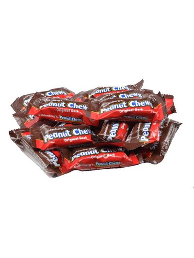 550 - Peanut Chews Original Dark (Red) - (225ct)/4.4Lbs - Box:  - Loc: M7