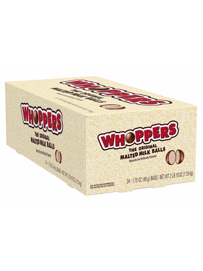824 - Whoppers Chocolate - 24ct - Box:  - Loc: M5