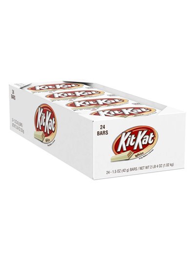 864 - Kit Kat Bar White - 24 Count - Box:  - Loc: M7