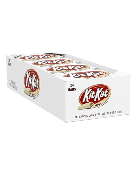 864 - Kit Kat Bar White - 24 Count - Box:  - Loc: M7