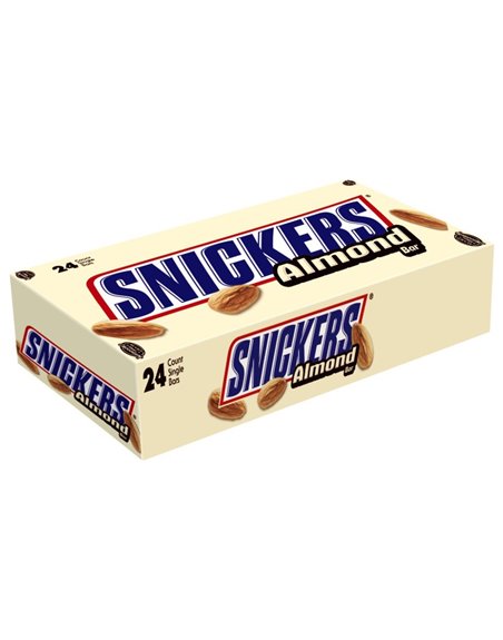 877 - Snickers Almond Bar - 24ct - Box:  - Loc: M5